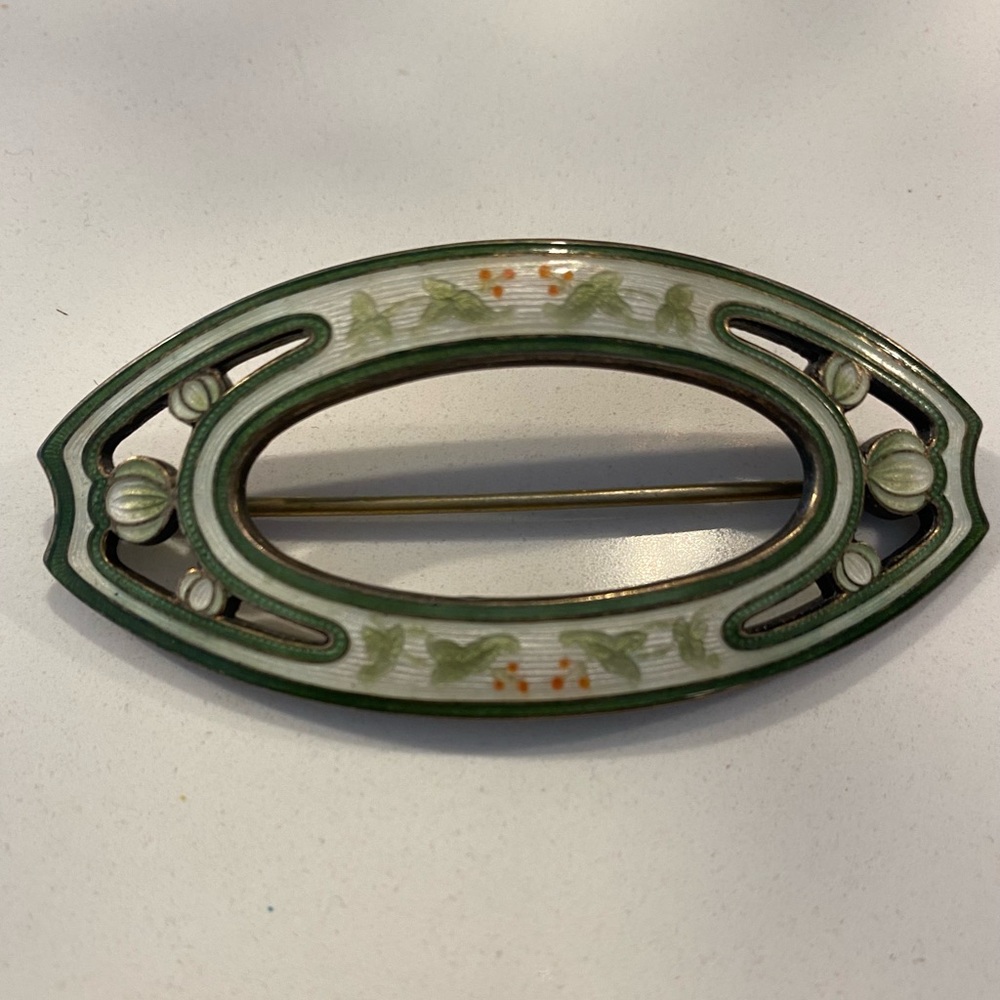 Vintage Sterling & Enamel Pin